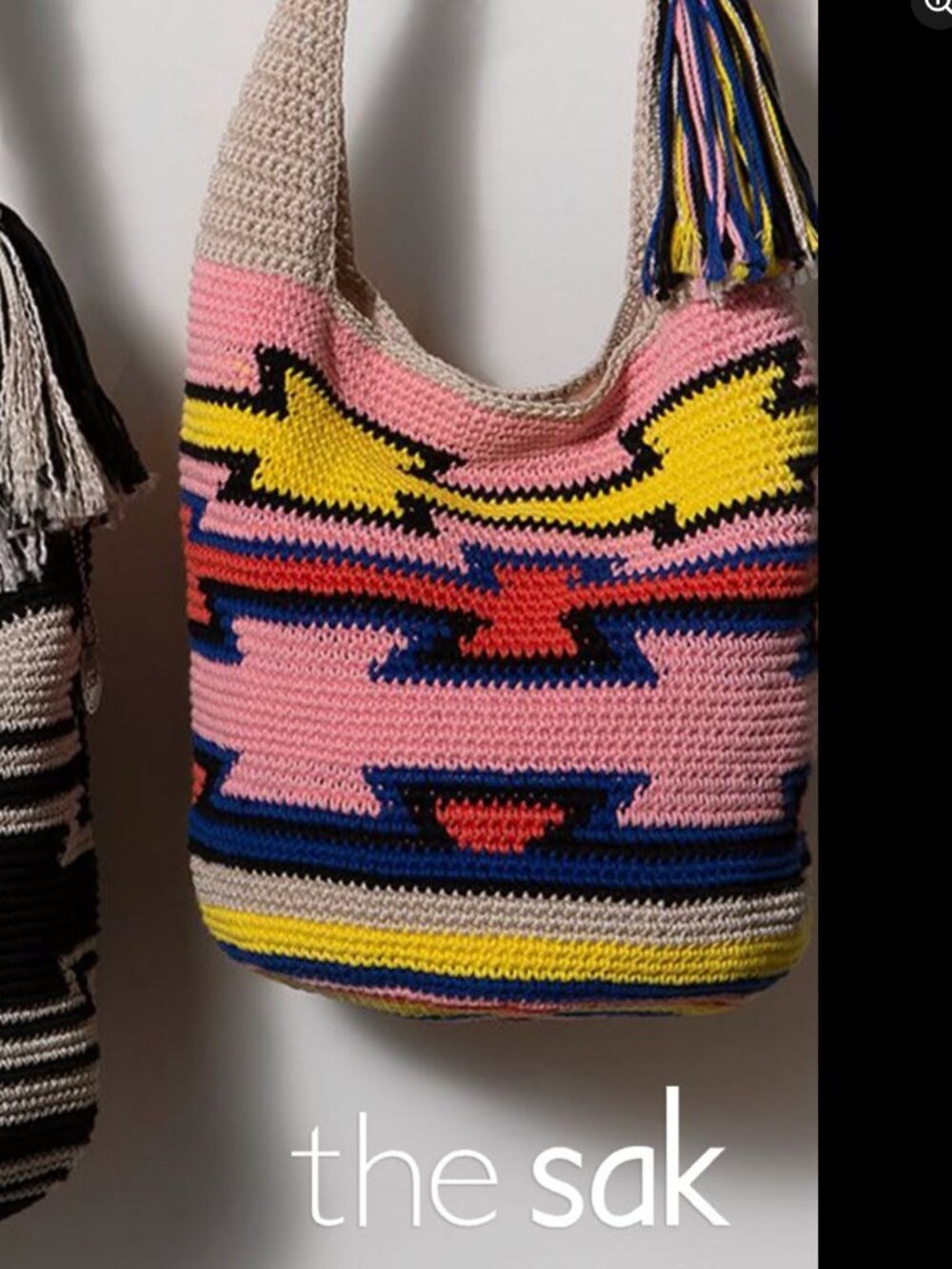 The Sak Hobo 30th Anniversary Limited Edition Tote Crochet Boho Hobo Bag